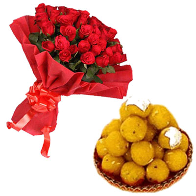 "Laddu sweet - 1kg, Roses Bunch - Click here to View more details about this Product
